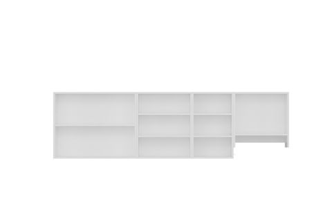 MİNAR 255 CM MUTFAK DOLABI BEYAZ 255-B5-ÜST MODÜL