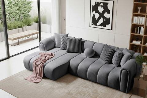 OSLO KÖŞE KOLTUK, SOL, KOYU GRİ