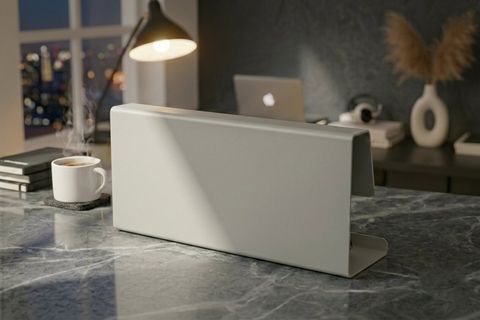 GALVANİZ METAL MASA ORGANİZERİ, AÇIK GRİ, 30X10X7 CM