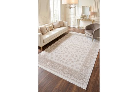 KOZA NAZENDE KREM BEJ SALON HALISI A3392B, 80X300