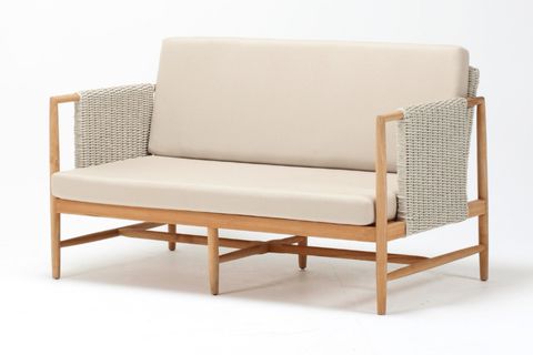 PROTON RATTAN İKİLİ KOLTUK, KREM