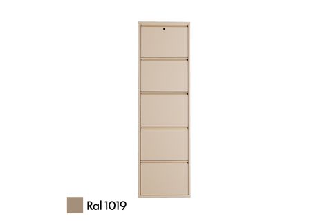 VEGA KİLİTLİ METAL AYAKKABILIK, CAPPUCCİNO, 5 KAPAKLI