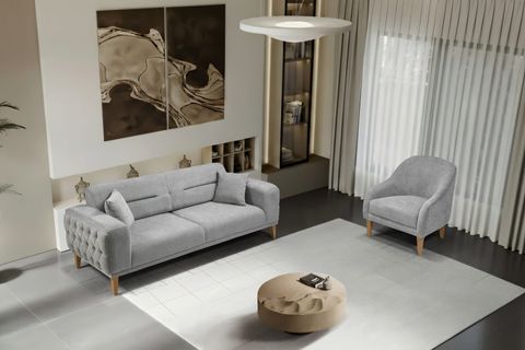 ZEN KANEPE, AÇIK GRİ