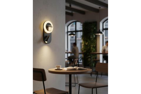 ÖZCAN AYDINLATMA STEP LED DİKEY OKUMA LAMBALI APLİK SİYAH RENK, 2723-05-19