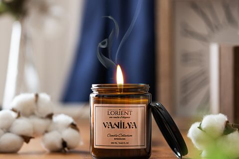 DFN HOME LORIENT VANİLYA KOKULU KAVANOZ MUM 250 GR