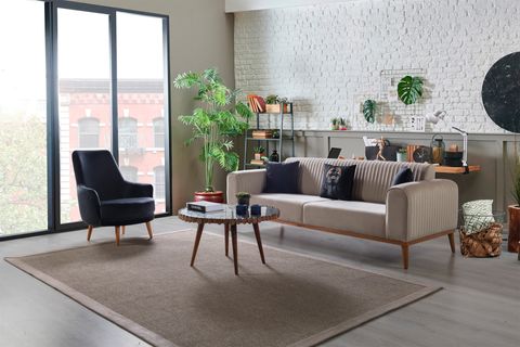 SİDE KOLTUK TAKIMI, ANTRASİT KREM