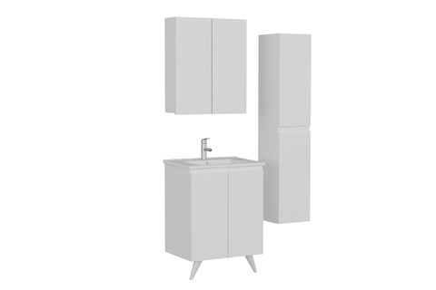 NİKA BANYO DOLABI AY2K, BEYAZ, 65CM