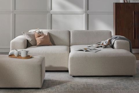 ELSA KETEN MİNİ KÖŞE KOLTUK, SAĞ KÖŞE, BEJ