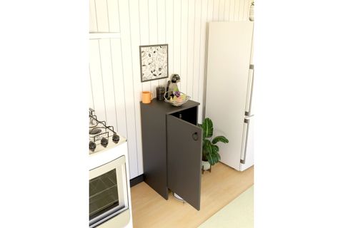 KABİ TEK KAPAKLI ÇOK AMAÇLI DOLAP, ANTRASİT