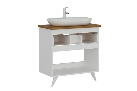 VERA BANYO DOLABI ALT 85CM AY2K1Ç TZG BEYAZ ANTRASİT