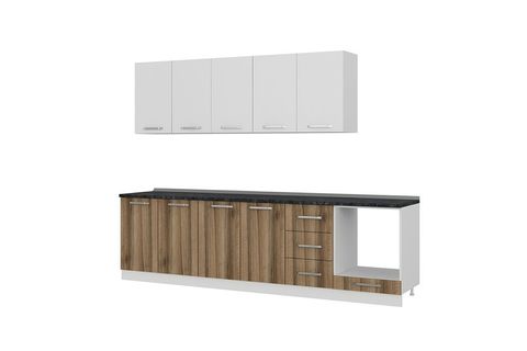 MİNAR ATLANTİS 285 CM MUTFAK DOLABI BEYAZ DORE 285-D6