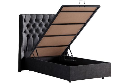 MATİLDA  BAZA BAŞLIK VE COMFORT YATAK SETİ, ANTRASİT, 120X200