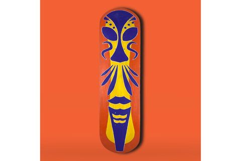 AFRICAN MASK KAYKAY EL YAPIMI AHŞAP DUVAR DEKORU