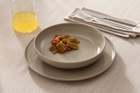 KİTCHEN ESSENTİALS STONEWARE ÇUKUR YEMEK TABAĞI 21 CM, VİZON, ALTILI SET