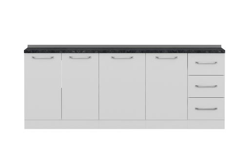 MİNAR 215 CM MUTFAK DOLABI BEYAZ 215-B1-ALT MODÜL