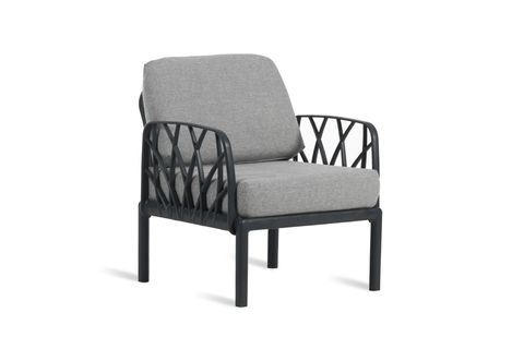 GARDA MODÜLER SOFA ÜÇLÜ SET BAHÇE OTURMA GRUBU, ANTRASİT