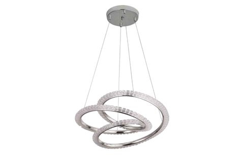 DİDAR LED AVİZE, KROM, 50 CM