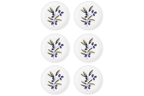 THE MİA OLİVOS PASTA TABAĞI 6LI SET 19 CM OVS0001