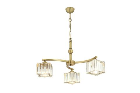 APLİQA RİMA 3 KOLLU KRİSTAL TAŞLI AVİZE, ESKİTME