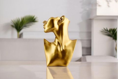 DEKORATİF KADIN BÜST TAKILIK GOLD
