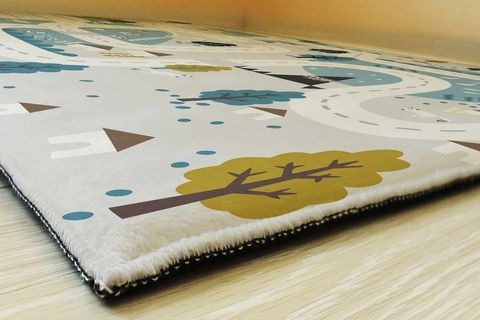 KARNAVAL MAVİ ORMANDAKİ YOL ÇOCUK ODASI HALISI 50X80