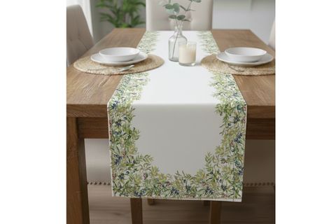 OLİVE PAMUKLU MASA RUNNER, 0061 50X150