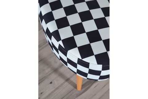 VALENTE OVAL PUF DAMA DESENLİ