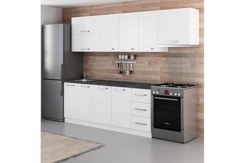 MİNAR ROSE 270 CM MUTFAK DOLABI BEYAZ 270-B7