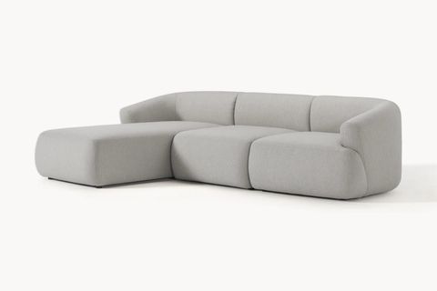 MİLA KETEN KÖŞE KOLTUK, SOL KÖŞE, GRİ