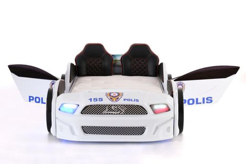 MUSTANG ARABALI FULL LEDLİ KUMANDALI MÜZİKLİ YATAK, TÜRK