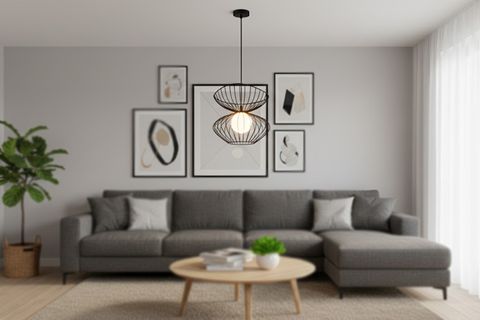 AMSTERDAM KAFES AVİZE, BEYAZ SİYAH