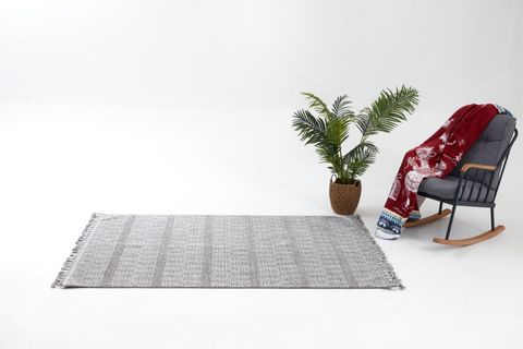 4K INFİNİTY COLLECTİON MODERN MAKİNE HALISI 01, GREY, 160X230 CM