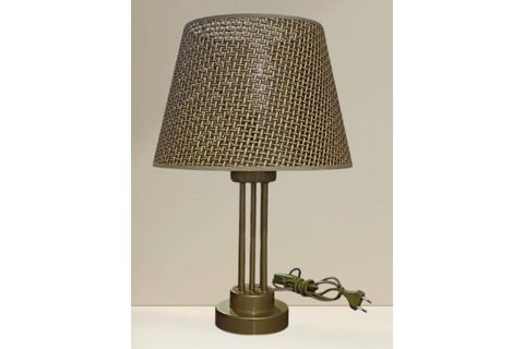 KULE ABAJUR ESKİTME STATİK BOYALI KAHVERENGİ