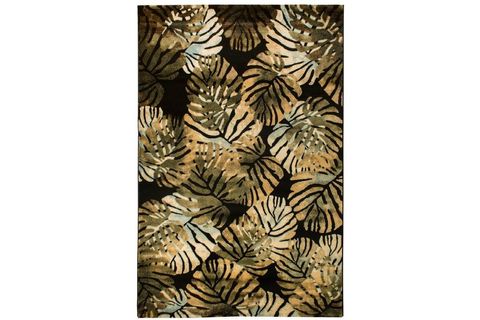 PAYİDAR HALI LORAV HE21NM  AMAZON DESEN SİYAH  YEŞİL 80X150