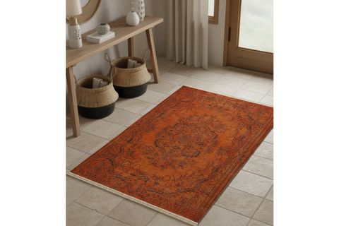 VİNTAGE KİREMİT BASKILI DOKUMATABAN HALI, 121 YNG, 120X180 CM