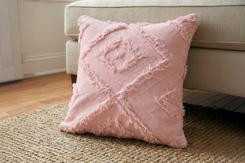 BOHEM DESENLİ PÜSKÜLLÜ PAMUK KIRLENT KILIFI, PEMBE