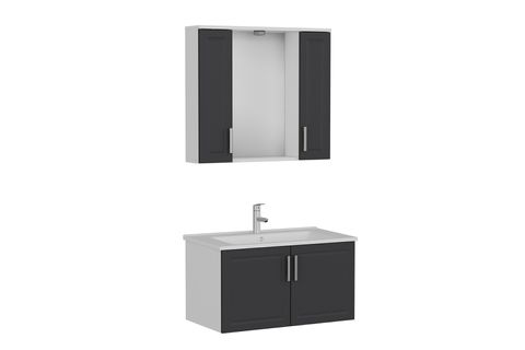 SANYA BANYO DOLABI 85CM AS2K 2K1A ETJ BEYAZ ANTRASİT