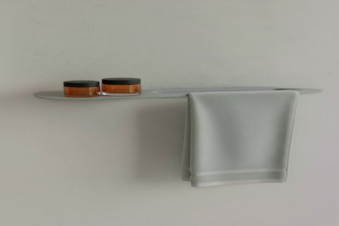 GALVANİZ METAL HAVLULUK RAF, AÇIK GRİ, 40123 CM