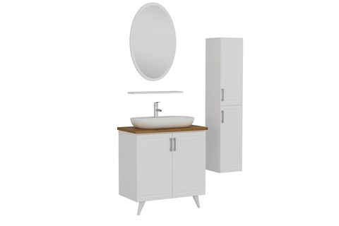 SANYA BANYO DOLABI AY2K132, BEYAZ, 85CM