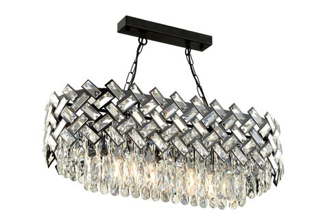 APLİQA SENEM KRİSTAL TAŞLI AVİZE, SİYAH