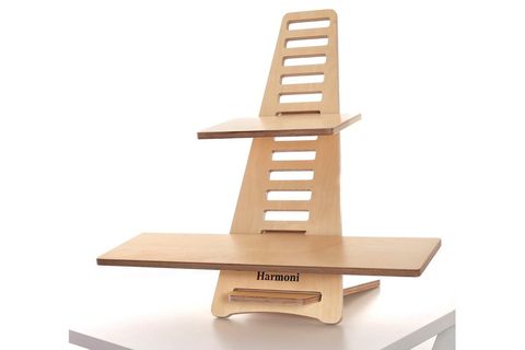 AHŞAP AYARLANABİLİR LAPTOP STANDI, NATUREL