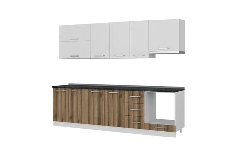 MİNAR EGE 270 CM MUTFAK DOLABI BEYAZ DORE 270-D8