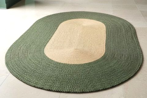 NOMA OVAL HALI, NATURAL YEŞİL, 80X150 CM