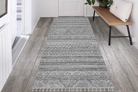 KIVIRCIK HALI YIKANABİLİR PAMUK TABAN SAÇAKLI YOLLUK 100X150 İS-709-G