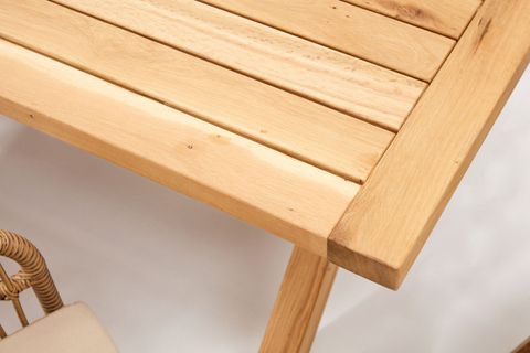 PUBLİTO MASA SEPETTO SANDALYE BAHÇE YEMEK MASASI TAKIMI, 90X160