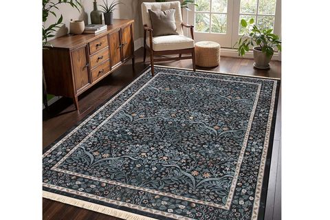 VİNTAGE ÇİÇEK DESENLİ HALI, ETNİK KİLİM DOKUMA TABAN HALI, 325 YNG, 60X120 CM