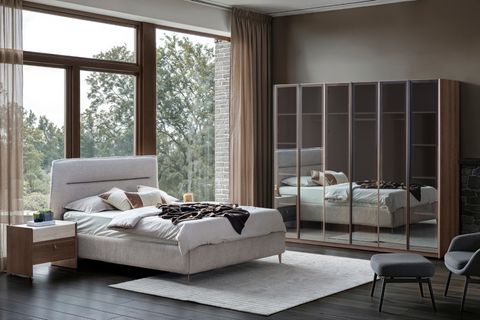MADERA CAM KAPAKLI GARDIROP, 6 KAPAKLI