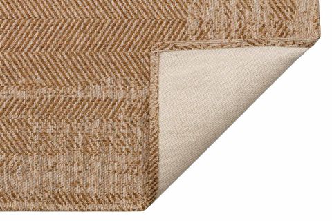 ELSE KAHVE BEYAZ HASIR DOKULU SİSAL KİLİM KAYMAZ TABAN YUMUŞAK MODERN HALI 80X300