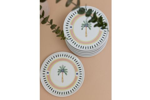 THE MİA ITALİAN SUMMER SERVİS TABAĞI 6LI SET 26 CM