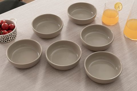 KİTCHEN ESSENTİALS STONEWARE KASE 17 CM, VİZON, ALTILI SET
